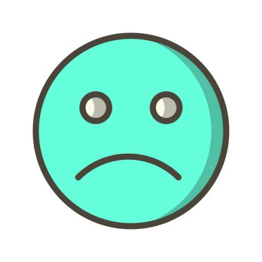 İllüstrasyon Üzgün İfade Simgesi