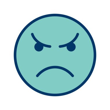 İllüstrasyon Kızgın İfade Simgesi