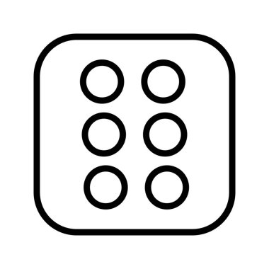 İllüstrasyon Dice Altı Simgesi