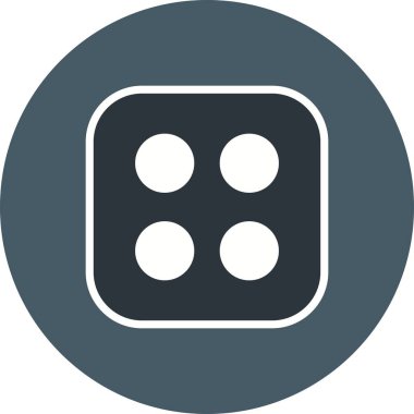 İllüstrasyon Dice Dört Simge