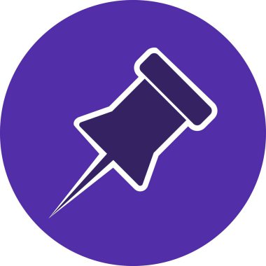 İllüstrasyon Bildirimi Pin Simgesi