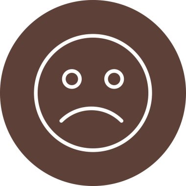İllüstrasyon Üzgün İfade Simgesi