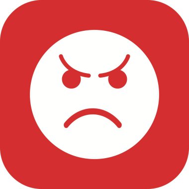 İllüstrasyon Kızgın İfade Simgesi