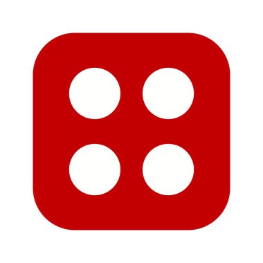 İllüstrasyon Dice Dört Simge