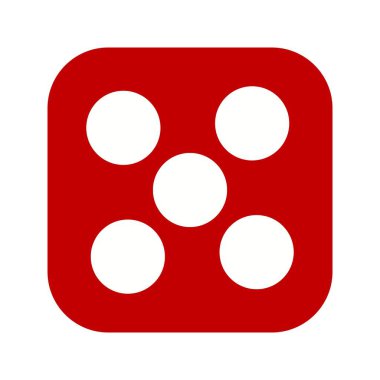 İllüstrasyon Dice Beş Simgesi