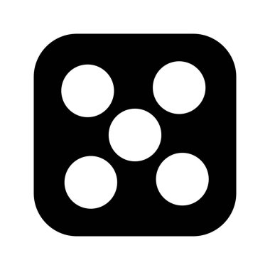 İllüstrasyon Dice Beş Simgesi