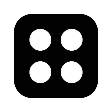 İllüstrasyon Dice Dört Simge