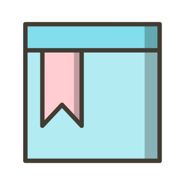 Vektör Yer İşaretli Sayfa Simgesi