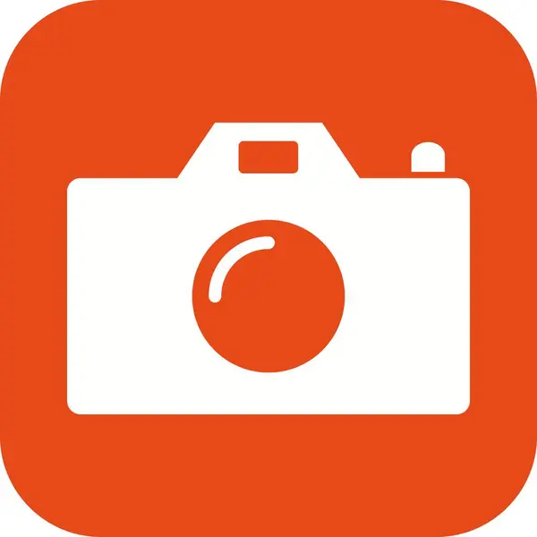 Icono de cámara de ilustración — Foto de Stock
