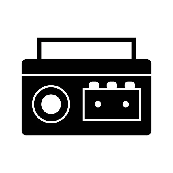 Illustrazione icona del lettore di cassette — Foto Stock