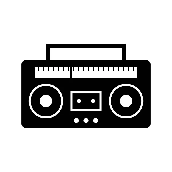 Illustratie audio tape pictogram — Stockfoto