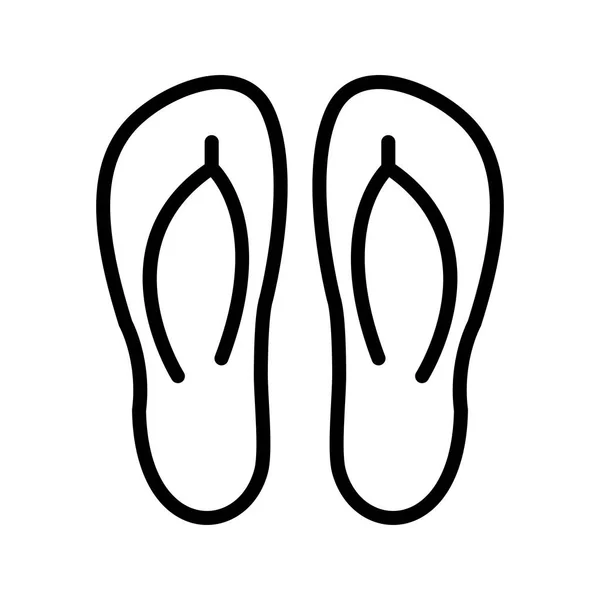 Illustratie slippers pictogram — Stockfoto