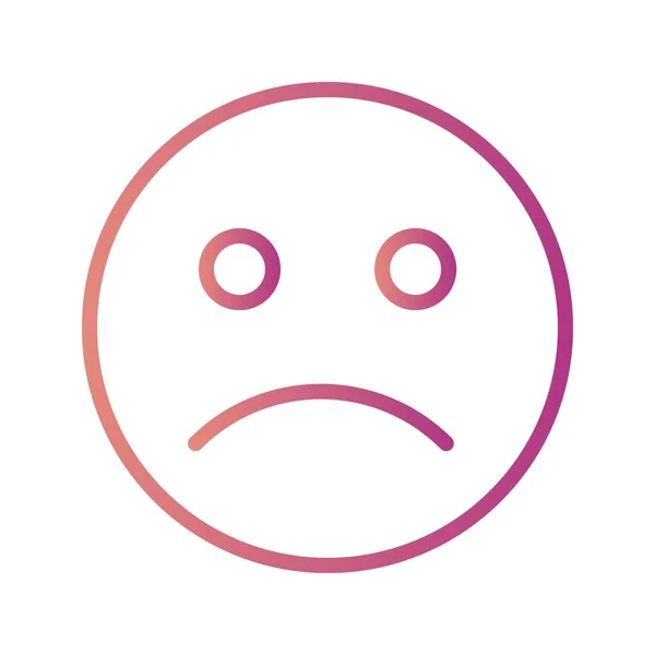 Illustration Sad Emoticon Icon — Stock Photo, Image