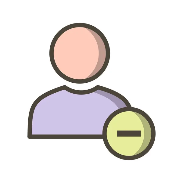 Ikona użytkownika bloku ilustracji — Zdjęcie stockowe