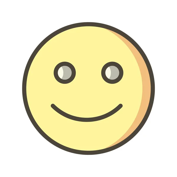 Illustratie gelukkig emoticon pictogram — Stockfoto