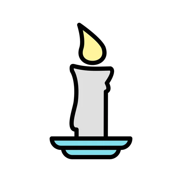 Ícone de vela de ilustração — Fotografia de Stock
