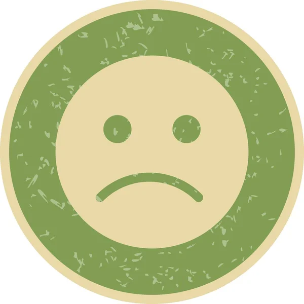 Ілюстрація Sad Emoticon ікона — стокове фото