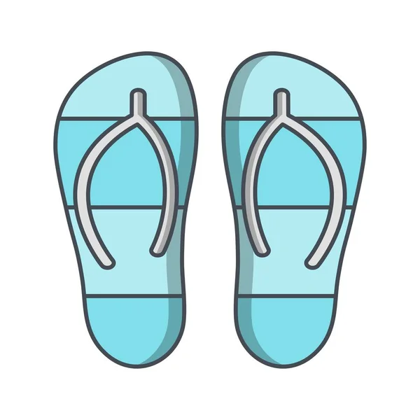 Illustratie slippers pictogram — Stockfoto