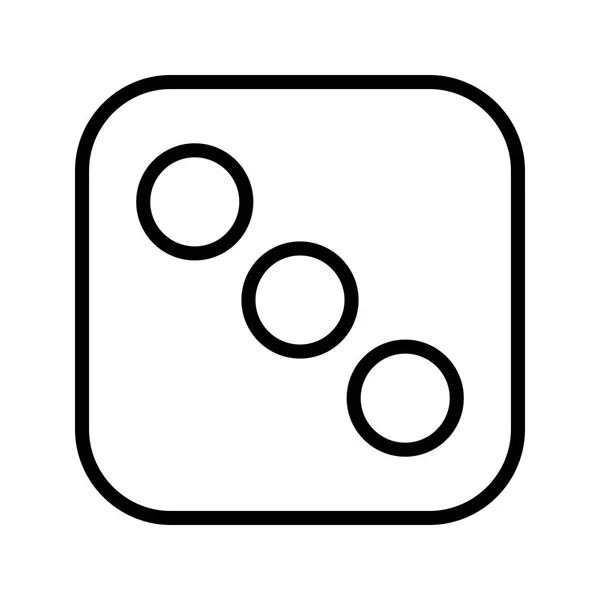 Illustration Dice Three  Icon — Stock Photo, Image