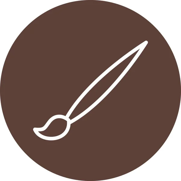 Illustration Drawing Brush  Icon — Stock Photo, Image