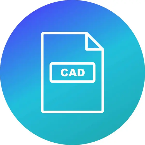 Ikona ilustracji CAD — Zdjęcie stockowe