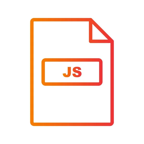 Ілюстрація JS ікона — стокове фото
