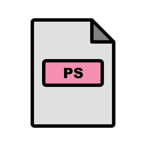 Illustration ps icon — Stockfoto