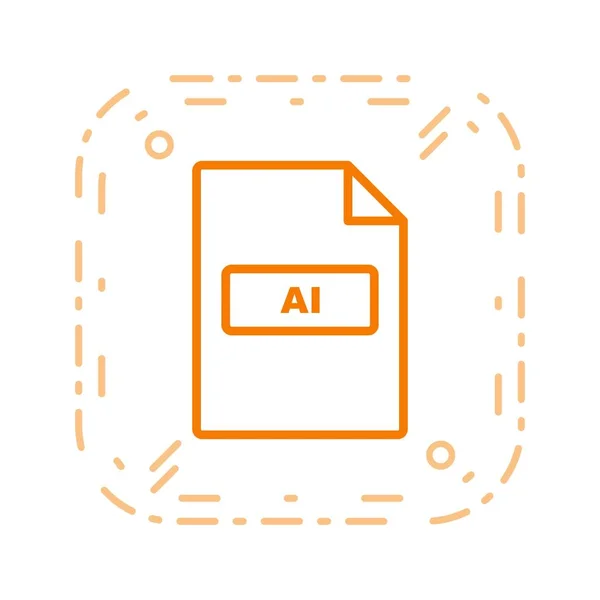 Illustration AI  Icon — Stock Photo, Image
