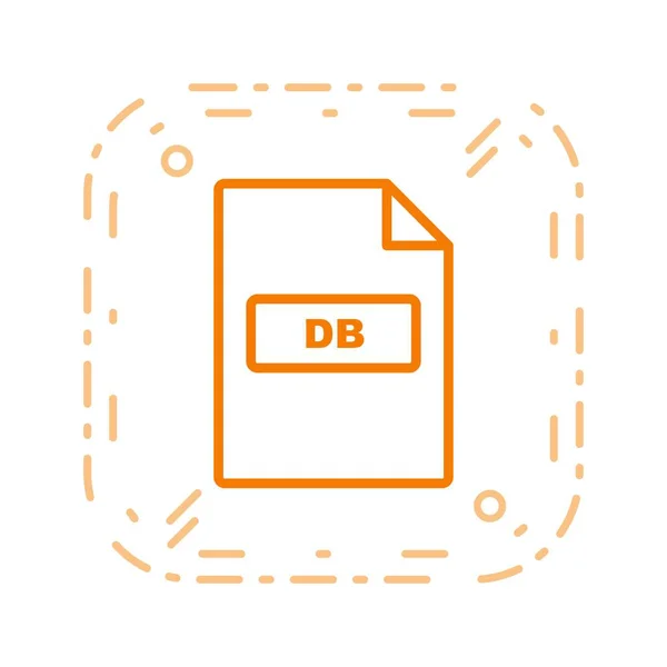Ilustracja DB ikona — Zdjęcie stockowe