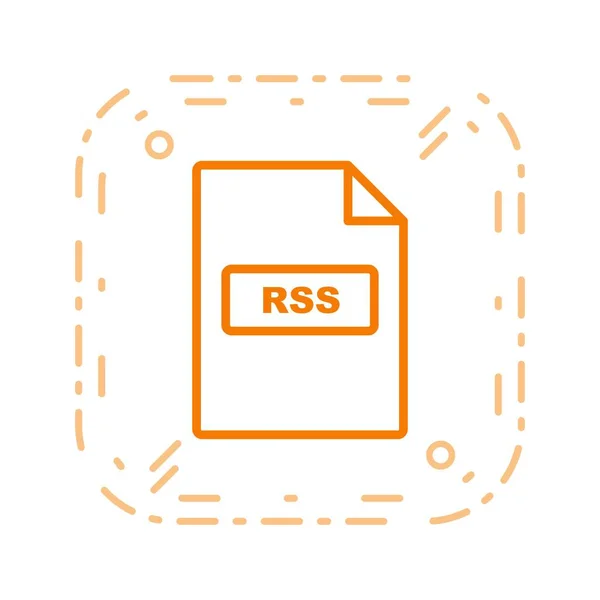 Ilustracja RSS ikona — Zdjęcie stockowe
