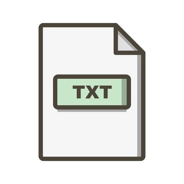Ilustração Ícone TXT — Fotografia de Stock