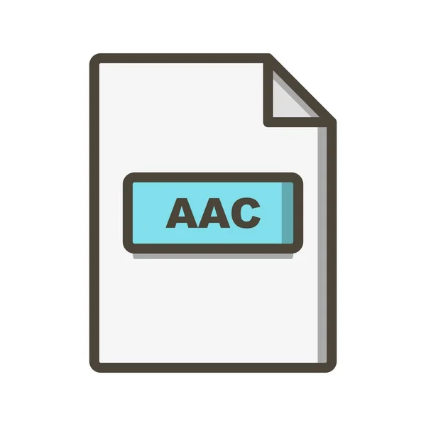 ภาพประกอบไอคอน AAC — ภาพถ่ายสต็อก