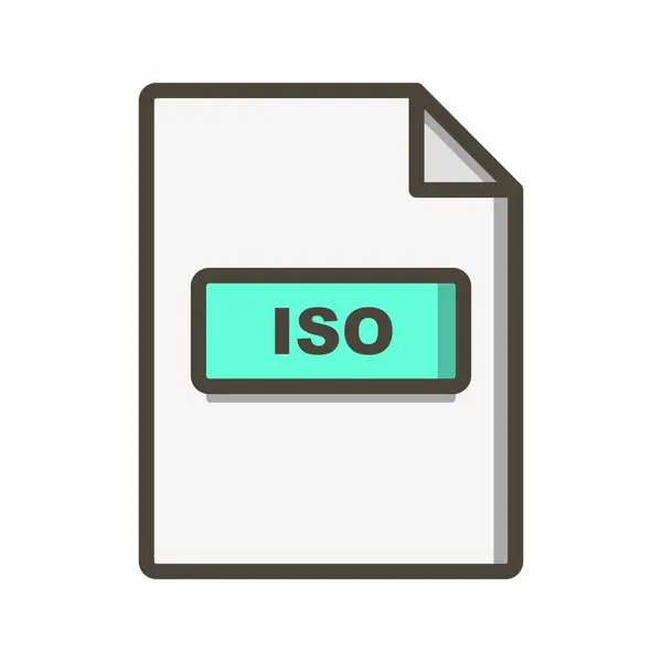 ISO-ikon för illustration — Stockfoto