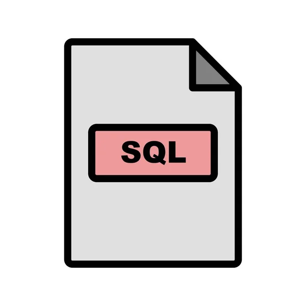 イラストレーション Sql アイコン — ストック写真