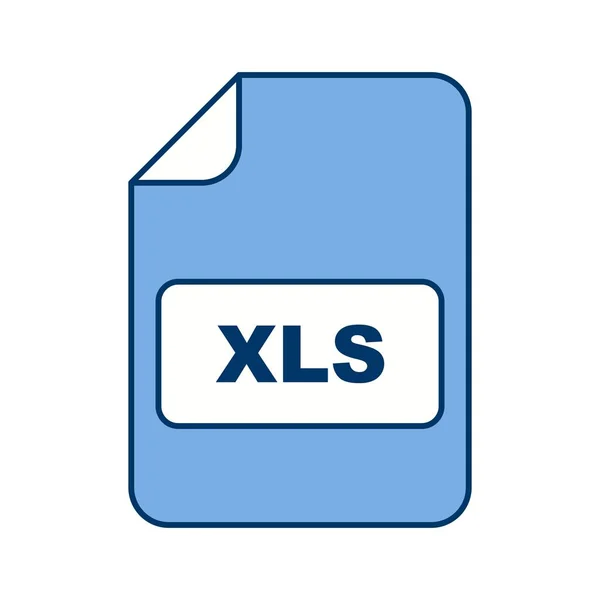 Ilustracja ikona xls — Zdjęcie stockowe