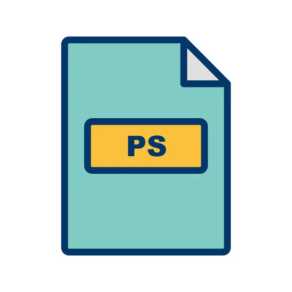 Illustration PS Icon — Stock Photo, Image