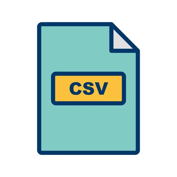 Ilustración CSV Icon —  Fotos de Stock