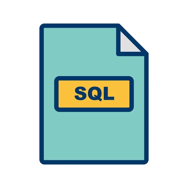 İllüstrasyon Sql Simgesi — Stok fotoğraf