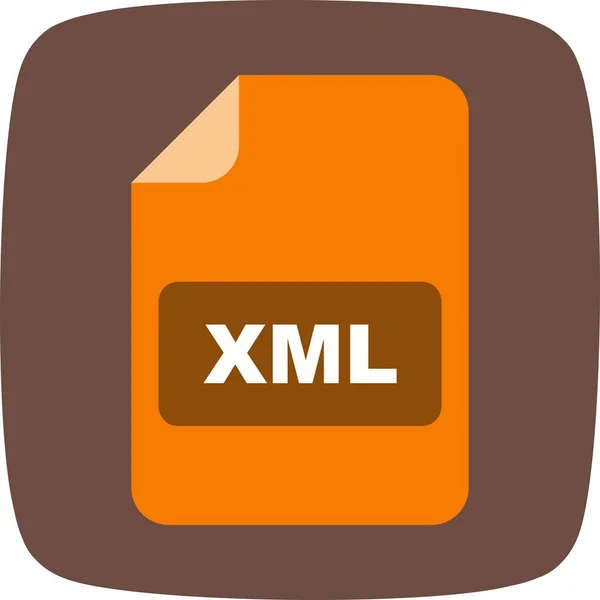 Illusztráció XML-ikonja — Stock Fotó