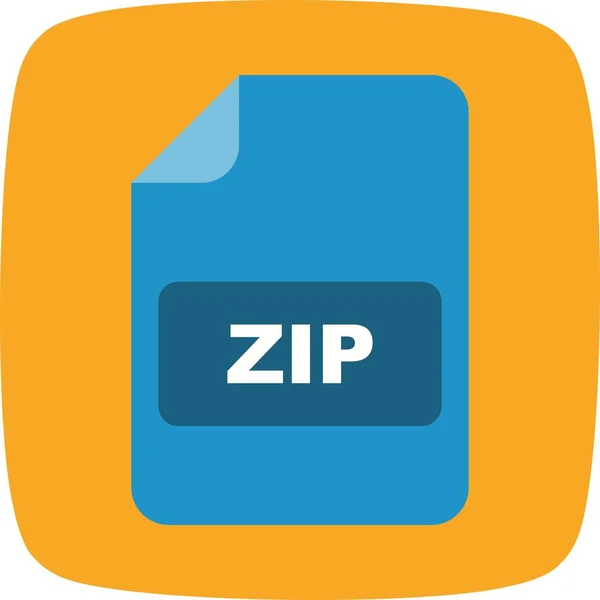 Illustration Zip-Symbol — Stockfoto