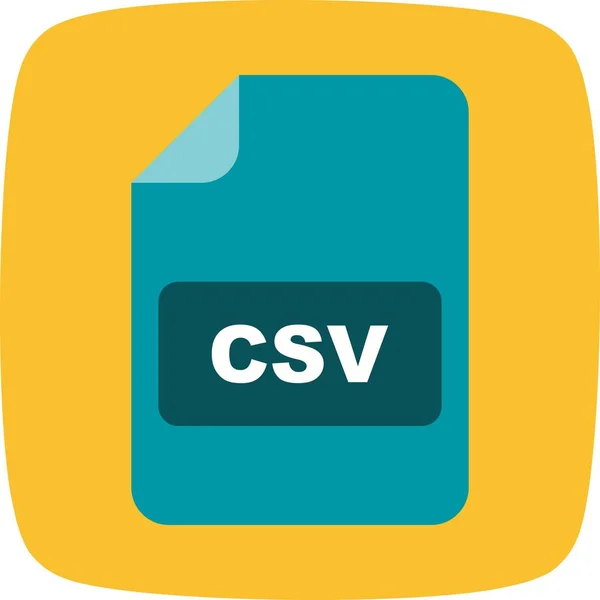 Illustration csv icon — Stockfoto