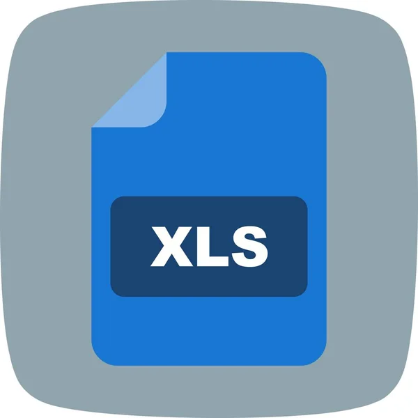 Illustration xls icon — Stockfoto