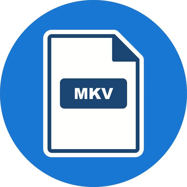 Illustration MKV ikon — Stockfoto