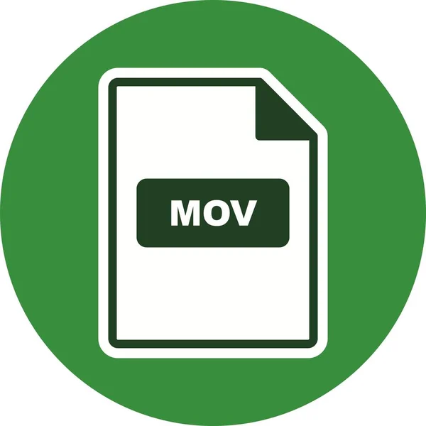 Illustratie MOV-pictogram — Stockfoto