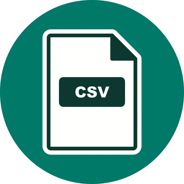 Illustration CSV  Icon — Stock Photo, Image