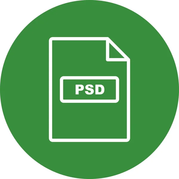 Ilustrace – ikona PSD — Stock fotografie