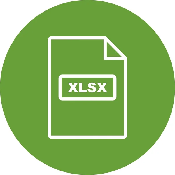 Illustration xlsx icon — Stockfoto