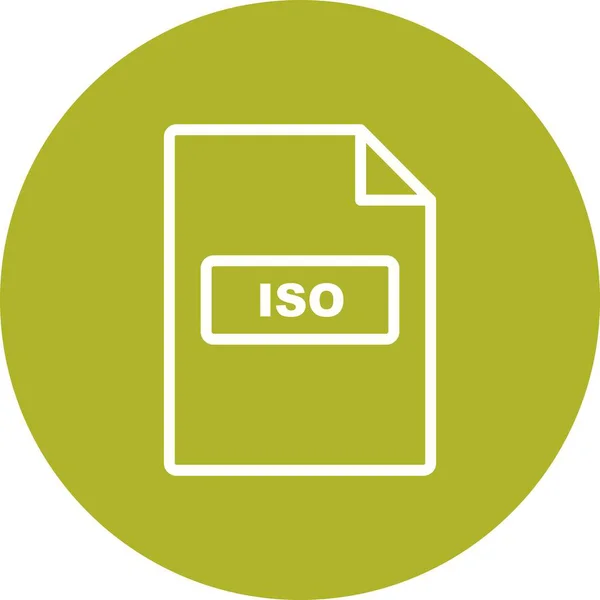ISO-ikon för illustration — Stockfoto