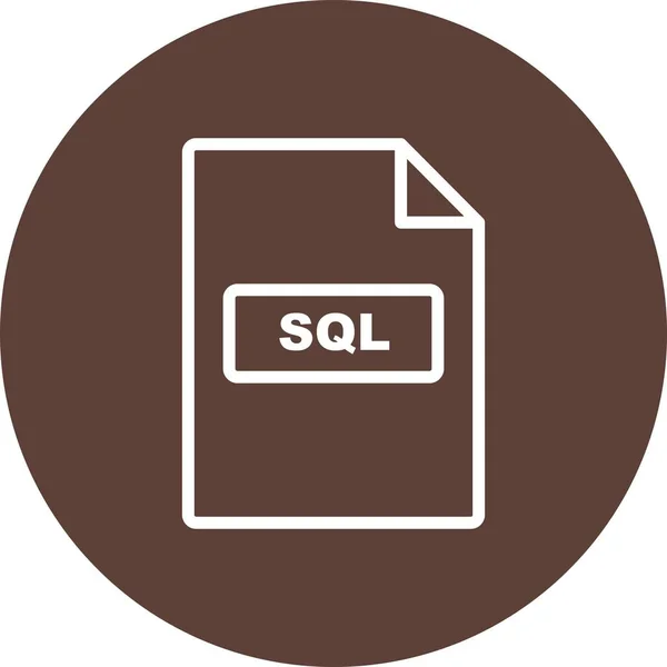 イラストレーション Sql アイコン — ストック写真