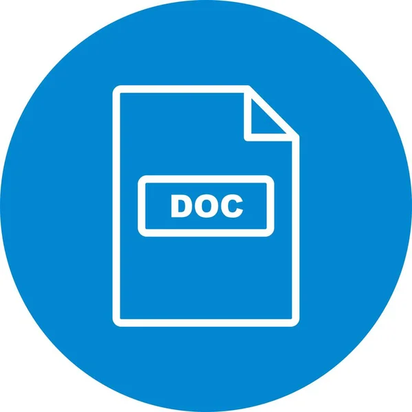 Illustration DOC  Icon — Stock Photo, Image